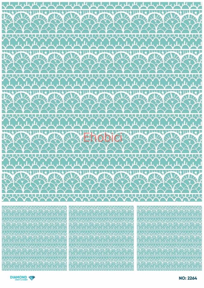 Diamond Pirinç Dekopaj Kağıdı - 2264