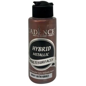 Cadence Hibrit Metalik Multisurface Boya H817 Antik Kırmızı 120ml