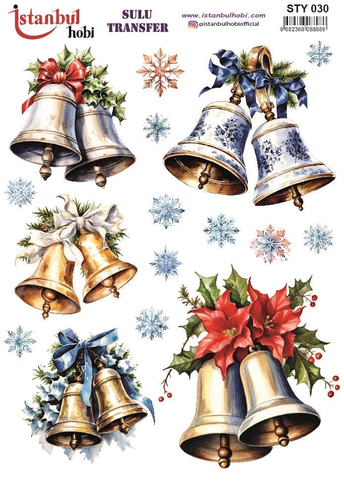 Yılbaşı Sulu Transfer 25x35cm STY030