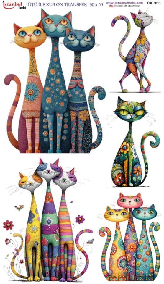 Ütü İle Rub On Transfer Kağıdı 30x50cm CK353