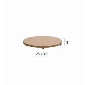 Ahşap Oval Sunumluk 28x19cm SN14