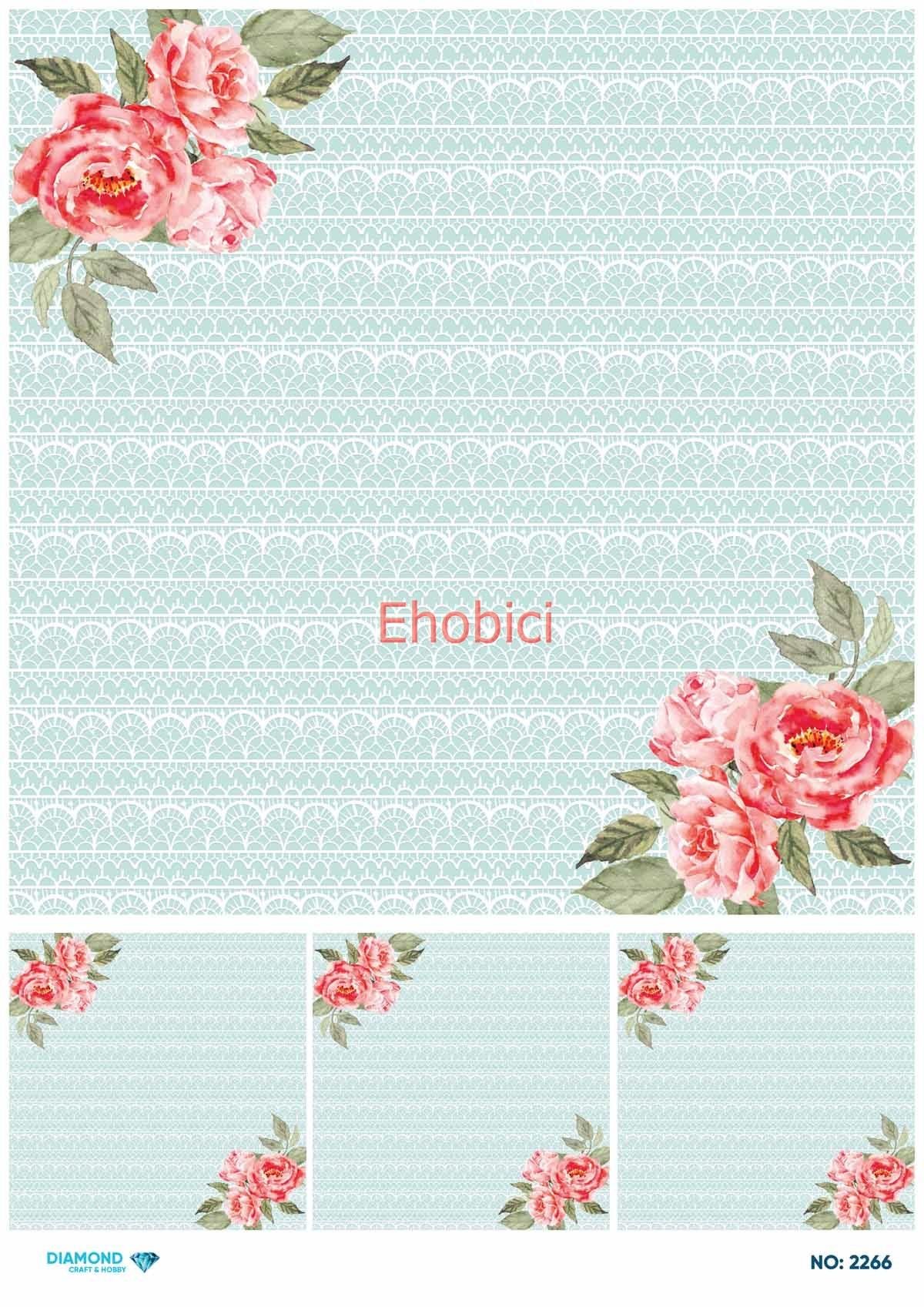 Diamond Pirinç Dekopaj Kağıdı - 2266