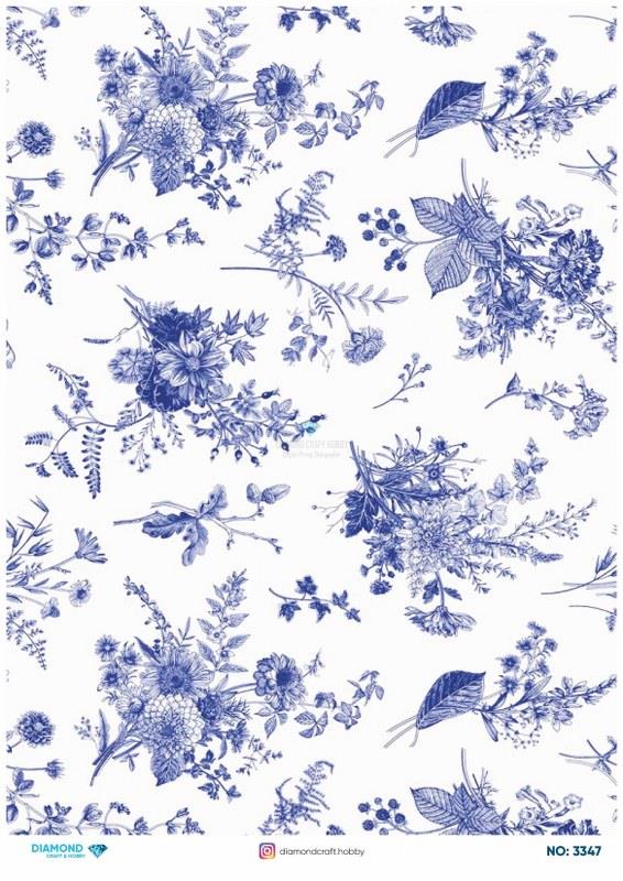 Diamond Pirinç Dekopaj Kağıdı - 3347