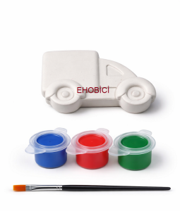 Ehobici Taş Boyama Seti Kamyonet 3 Renk Akrilik Boya 5ml + Fırça