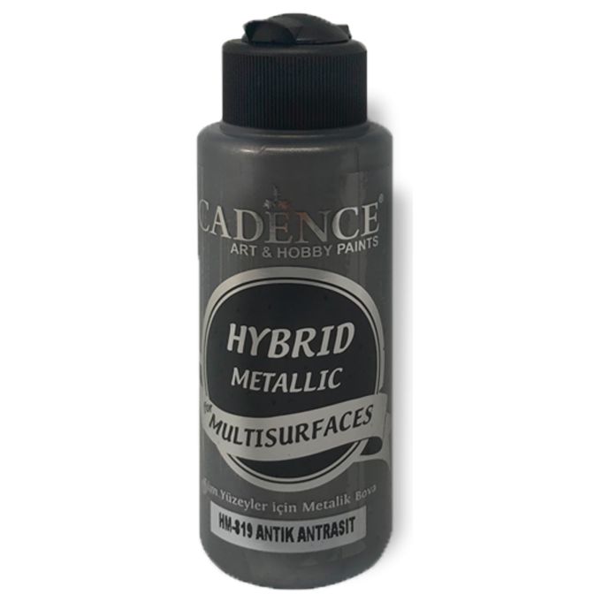 Cadence Hibrit Metalik Multisurface Boya H819 Antik Antrasit 120ml