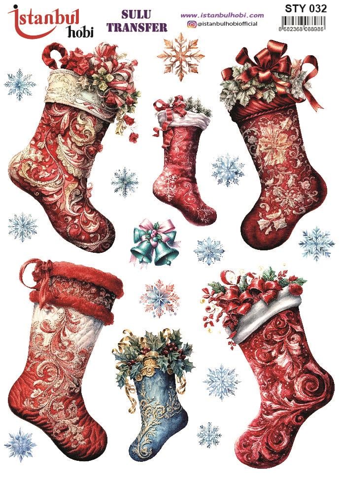 Yılbaşı Sulu Transfer 25x35cm STY032