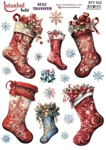 Yılbaşı Sulu Transfer 25x35cm STY032