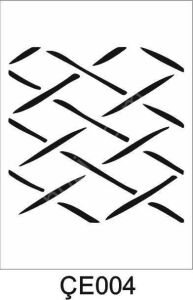 Çeltik Desen Stencil Şablon (25x25) ÇE-004