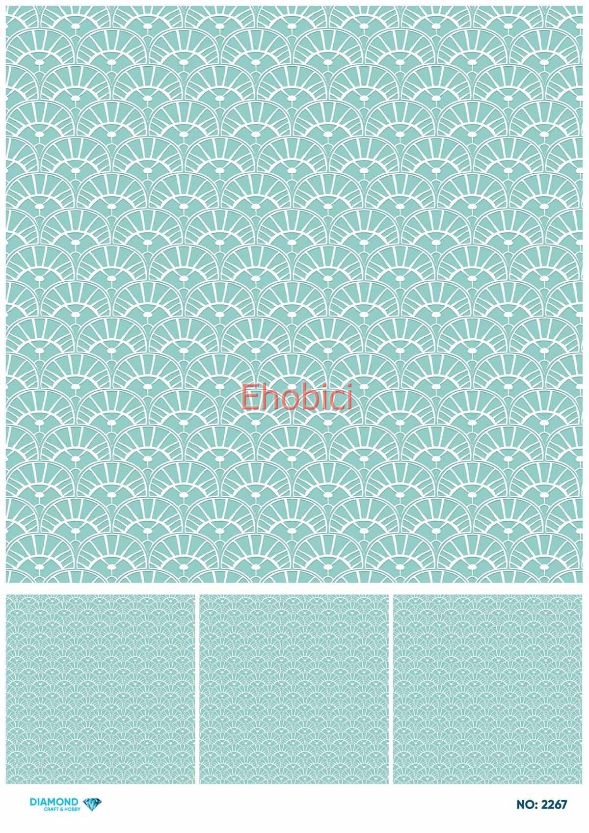 Diamond Pirinç Dekopaj Kağıdı - 2267