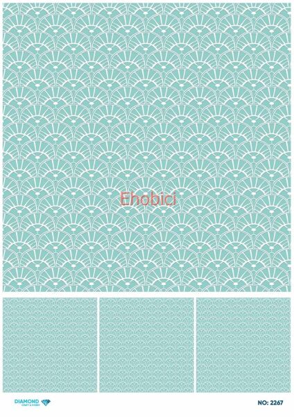 Diamond Pirinç Dekopaj Kağıdı - 2267