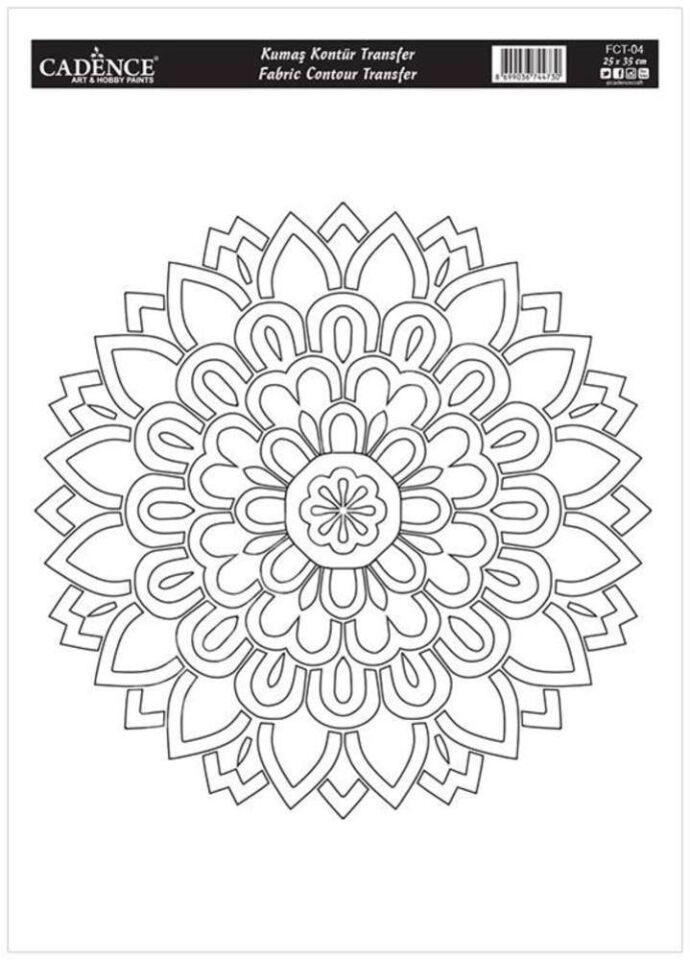 FCT04  Cadence Kumaş Kontür Transfer 25x35cm