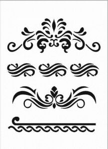 Çeltik Desen Stencil Şablon (21x30) ÇE-005