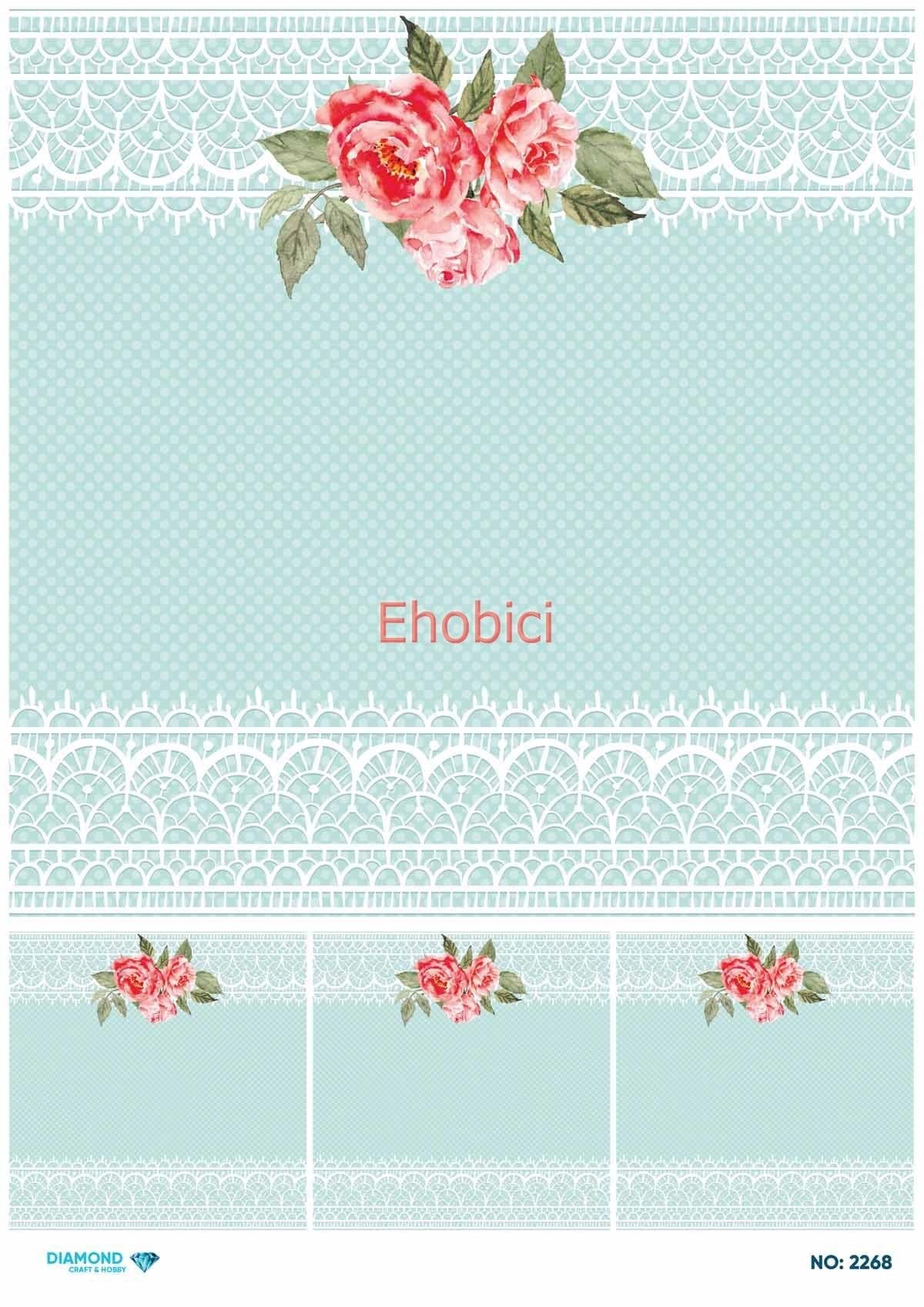 Diamond Pirinç Dekopaj Kağıdı - 2268