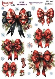 Yılbaşı Sulu Transfer 25x35cm STY034