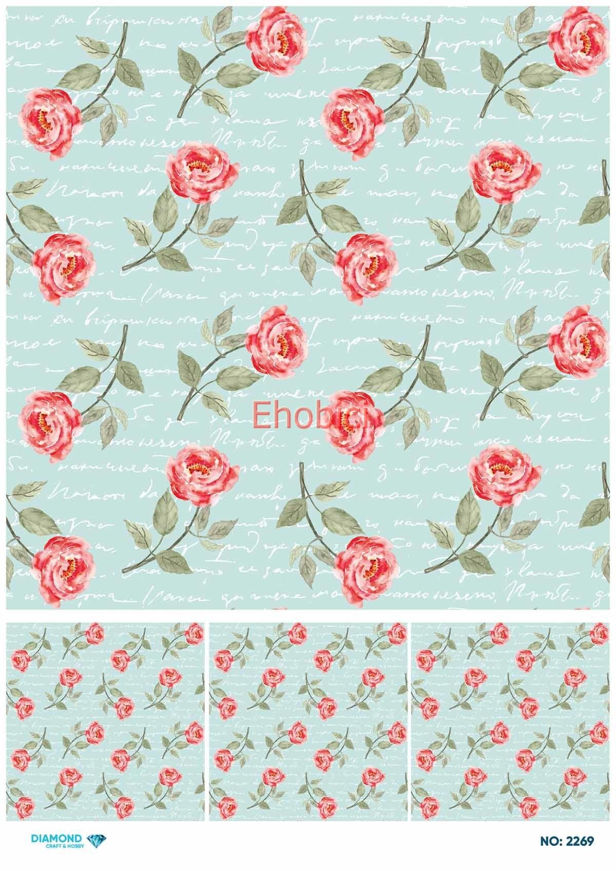 Diamond Pirinç Dekopaj Kağıdı - 2269