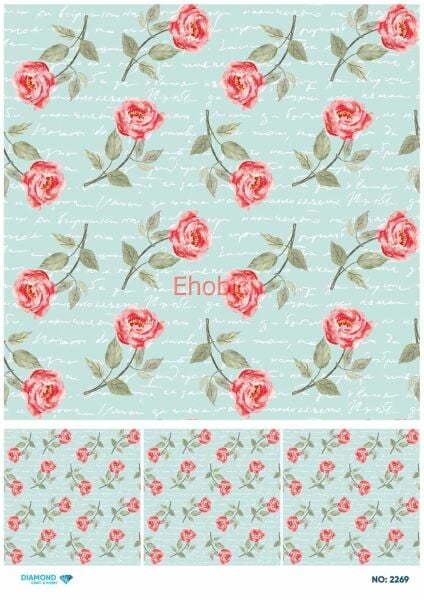 Diamond Pirinç Dekopaj Kağıdı - 2269