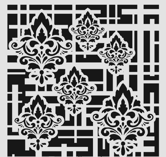 Duvar Dekor Stencil Şablon (40x40) HD-151