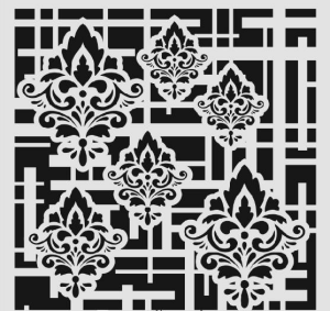 Duvar Dekor Stencil Şablon (40x40) HD-151