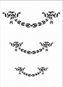 Çeltik Desen Stencil Şablon (21x30) ÇE-007