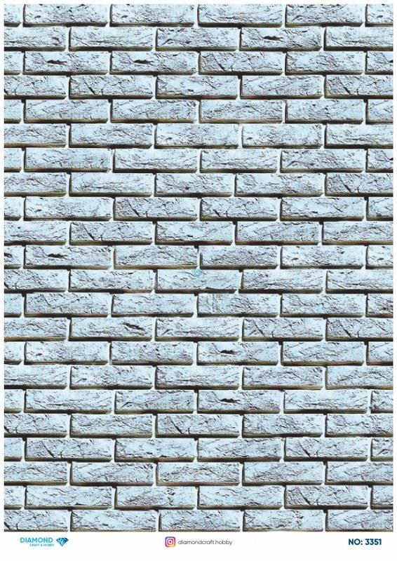 Diamond Pirinç Dekopaj Kağıdı - 3351