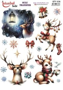 Yılbaşı Sulu Transfer 25x35cm STY036