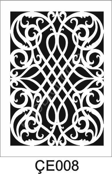 Çeltik Desen Stencil Şablon (21x30) ÇE-008