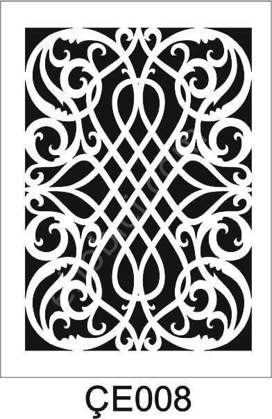 Çeltik Desen Stencil Şablon (21x30) ÇE-008