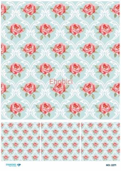 Diamond Pirinç Dekopaj Kağıdı - 2271