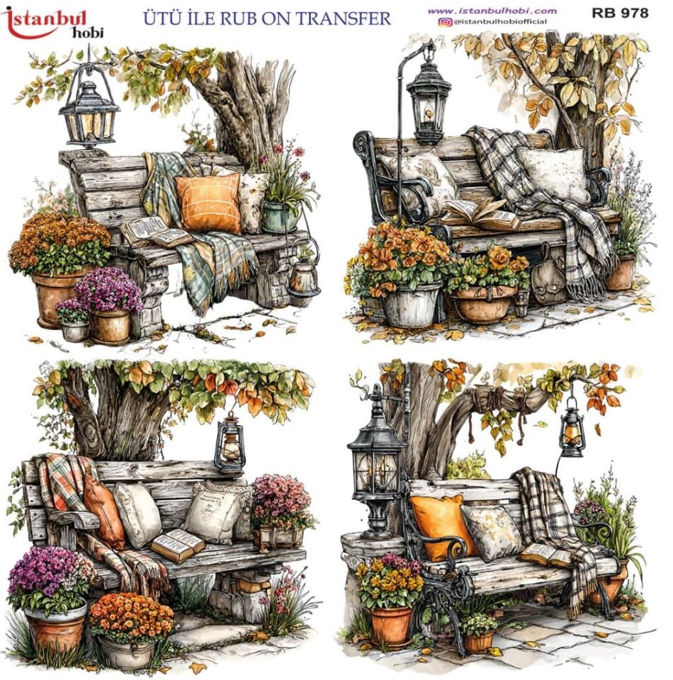 Ütü ile Rub On Transfer Kağıdı 30x30cm RB-978