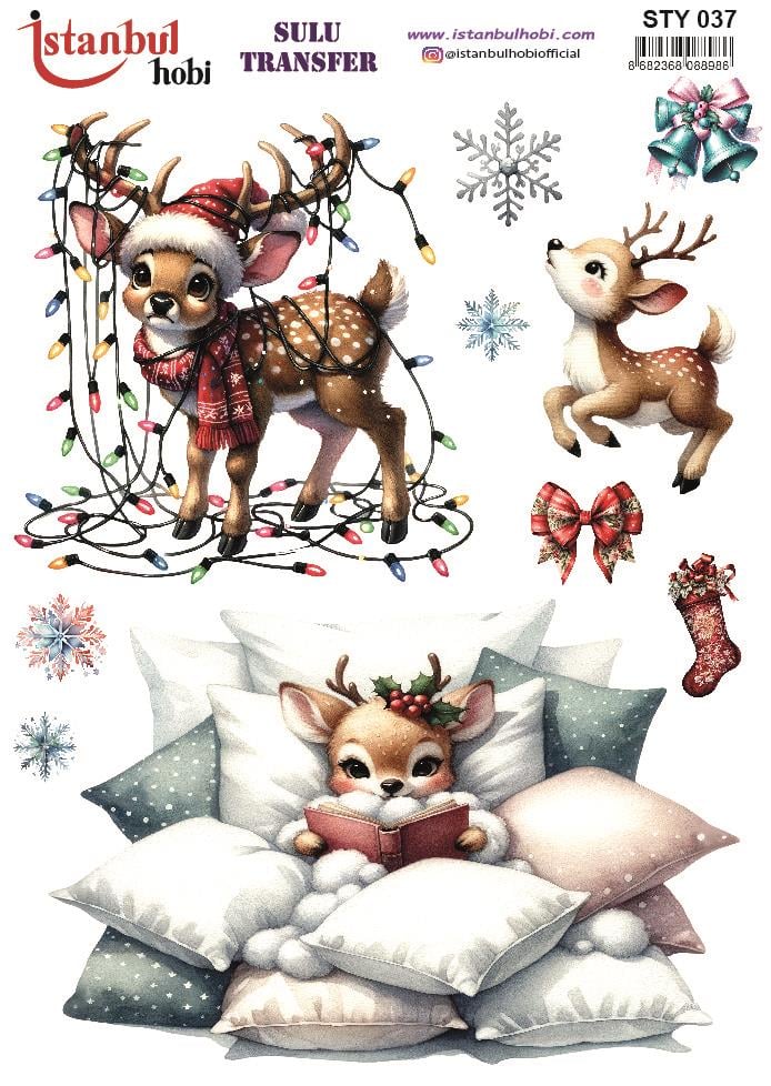 Yılbaşı Sulu Transfer 25x35cm STY037
