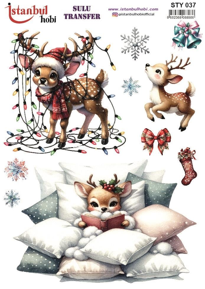 Yılbaşı Sulu Transfer 25x35cm STY037