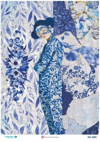 Diamond Pirinç Dekopaj Kağıdı - 3353