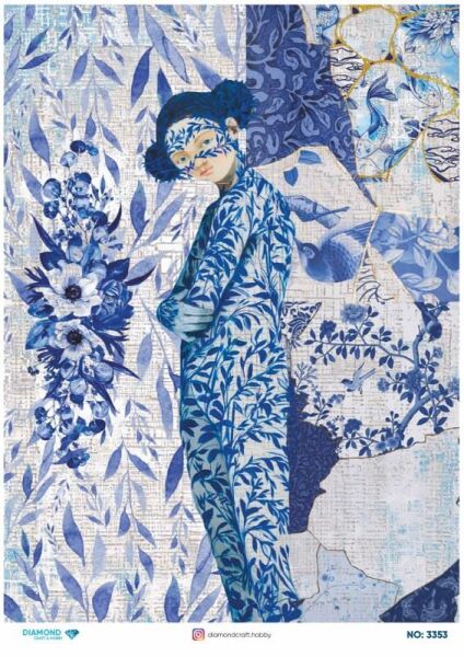 Diamond Pirinç Dekopaj Kağıdı - 3353