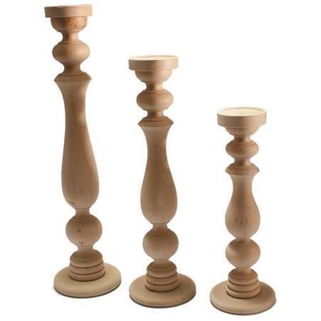 Tablalı Dekoratif Yer Şamdanı 3 lü Set