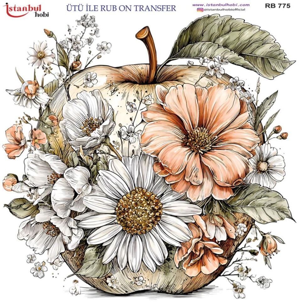 Ütü ile Rub On Transfer Kağıdı 30x30cm RB-775