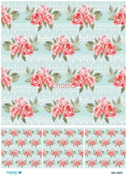 Diamond Pirinç Dekopaj Kağıdı - 2273