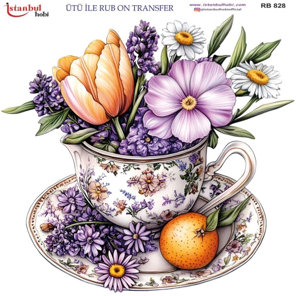 Ütü ile Rub On Transfer Kağıdı 30x30cm RB-828