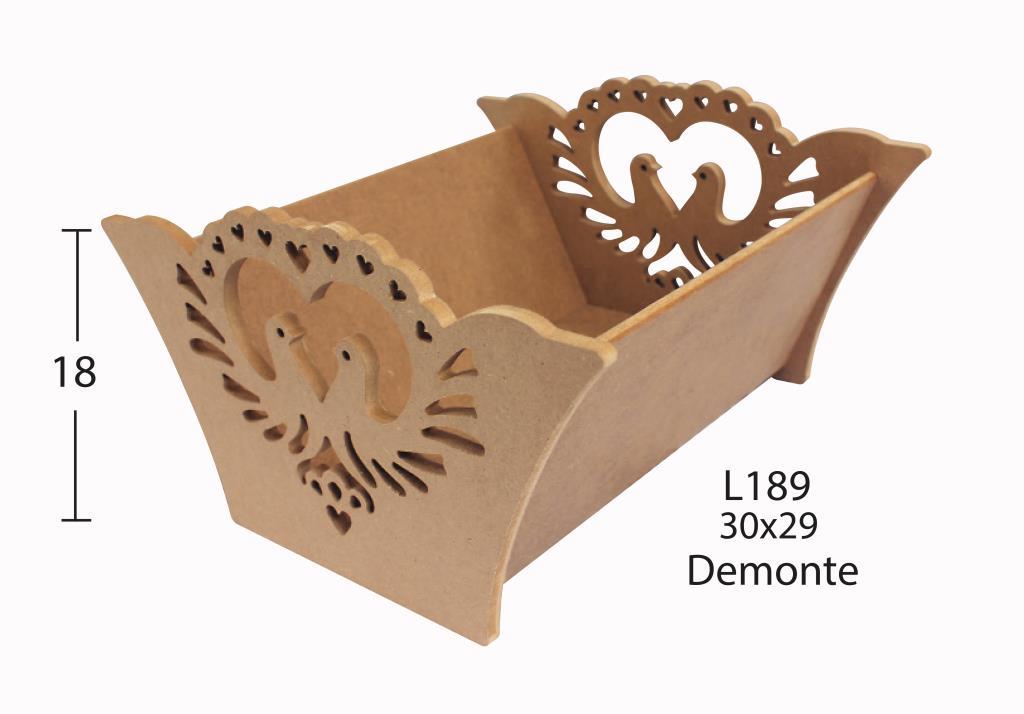 Ahşap Kuşlu Kutu L-189 Demonte