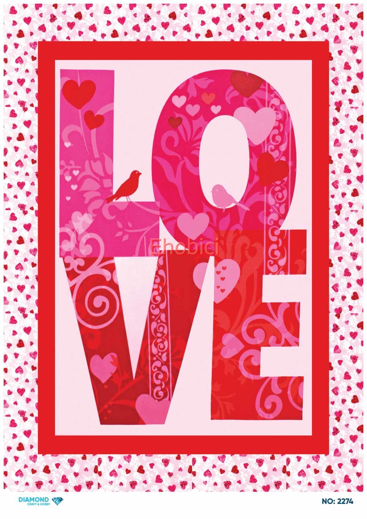 Diamond Pirinç Dekopaj Kağıdı - 2274