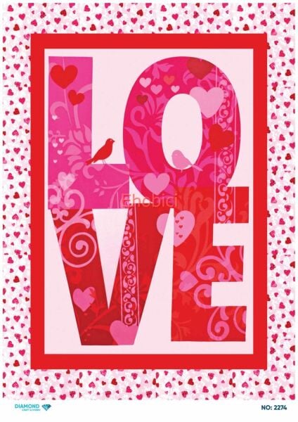 Diamond Pirinç Dekopaj Kağıdı - 2274