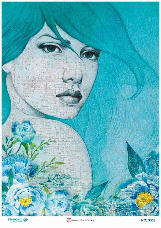 Diamond Pirinç Dekopaj Kağıdı - 3355