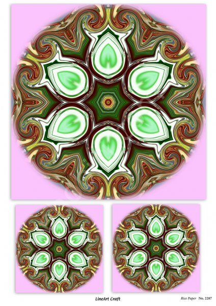 Lineart Pirinç Dekopaj Kağıdı Model - 2287