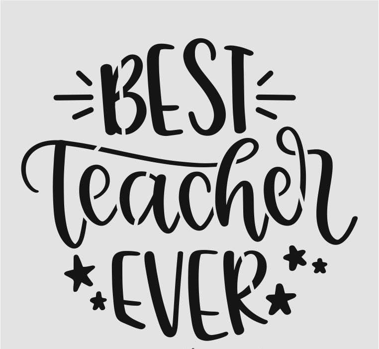 Yazı Desenler Stencil Şablon (20x20) YZ-273