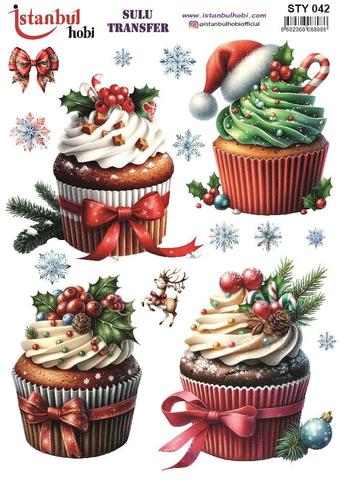 Yılbaşı Sulu Transfer 25x35cm STY042