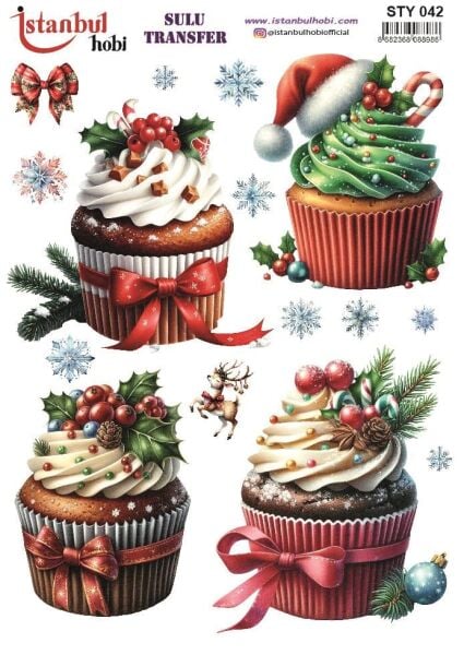 Yılbaşı Sulu Transfer 25x35cm STY042
