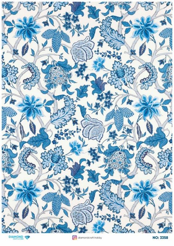 Diamond Pirinç Dekopaj Kağıdı - 3358