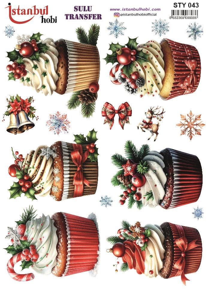 Yılbaşı Sulu Transfer 25x35cm STY043