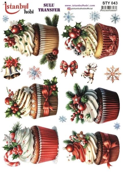 Yılbaşı Sulu Transfer 25x35cm STY043
