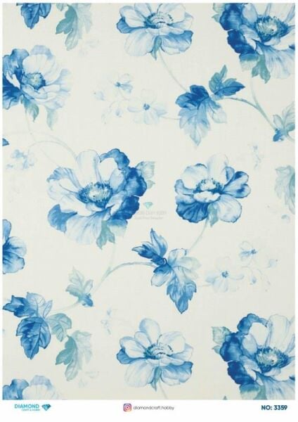 Diamond Pirinç Dekopaj Kağıdı - 3359