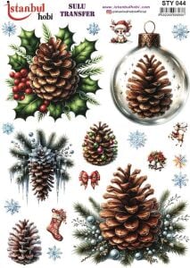 Yılbaşı Sulu Transfer 25x35cm STY044